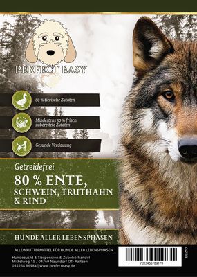 Wilderness 80 , 80 % Ente, Schwein, Truthahn & Rind