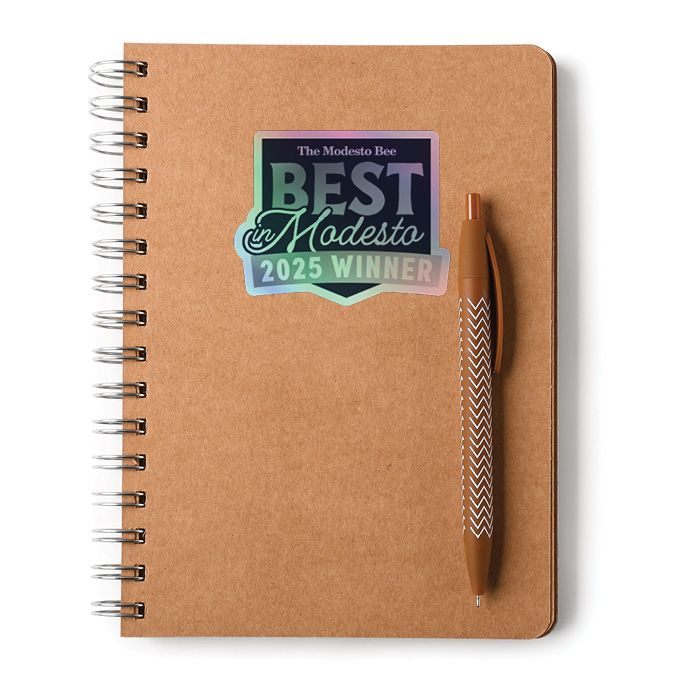 Kiss-Cut Holographic Logo Stickers