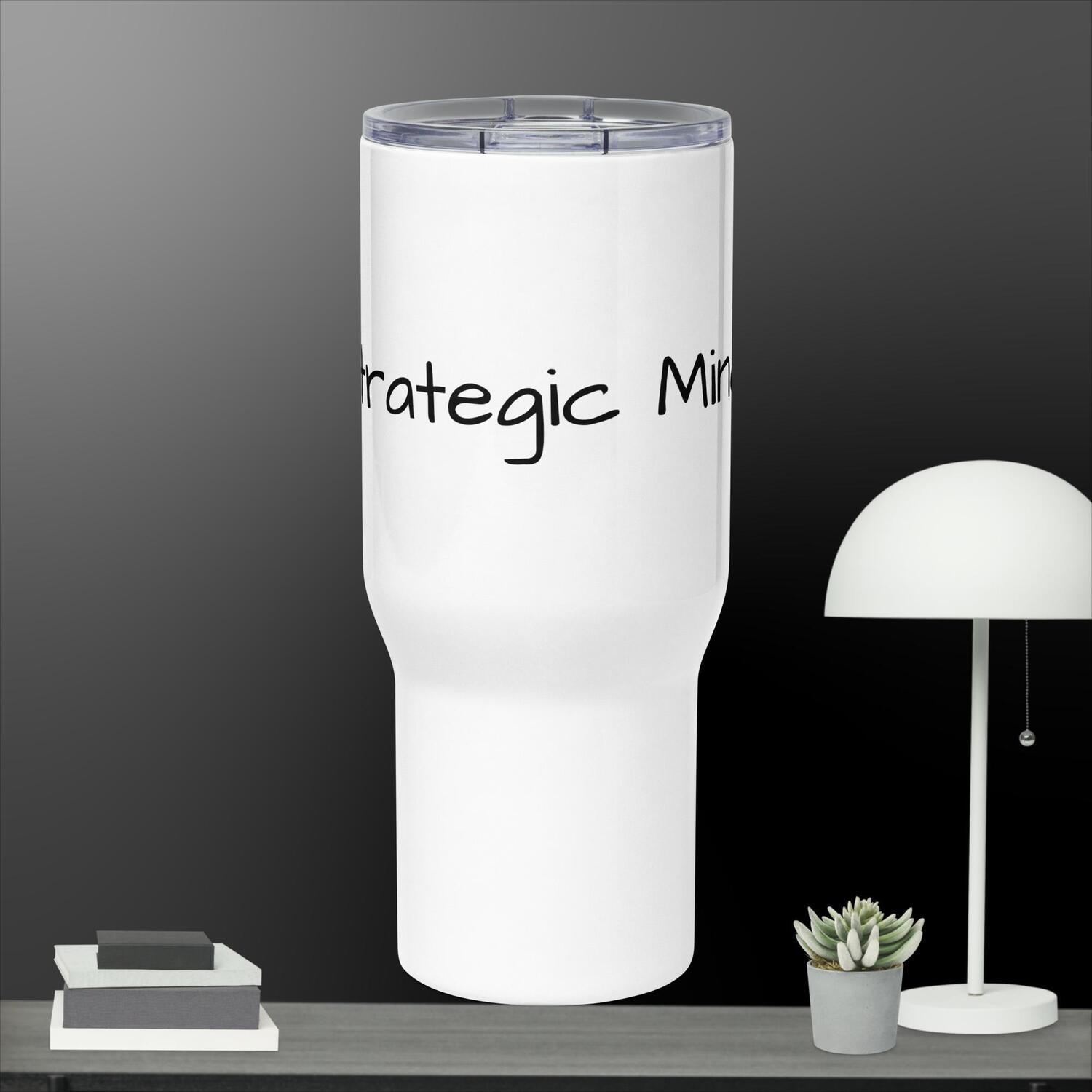 Travel mug with a handle