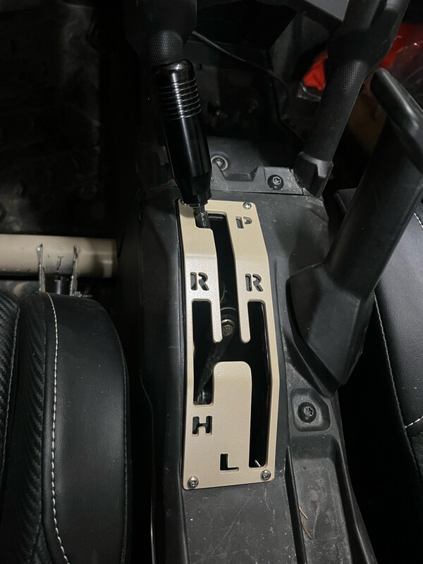 Can Am X3 Shiftgate Plate