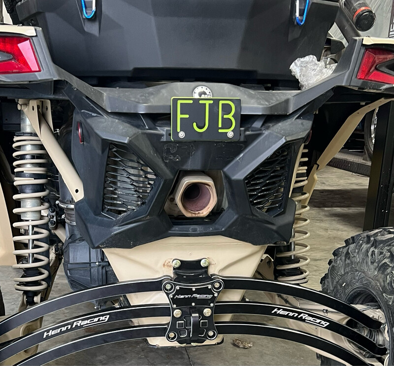 Can am X3 FJB License Plate