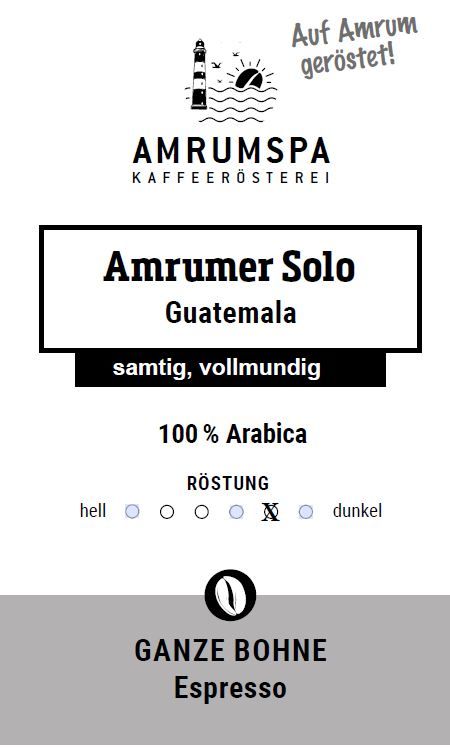 Guatemala Epresso ganze Bohne 500 g