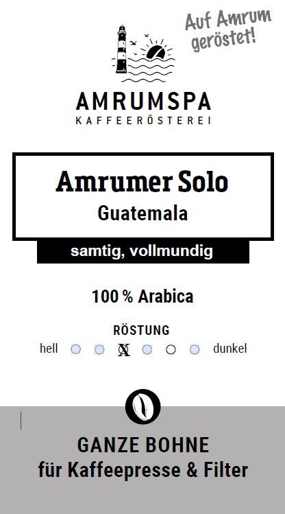 Guatemala Filter ganze Bohne 500 g