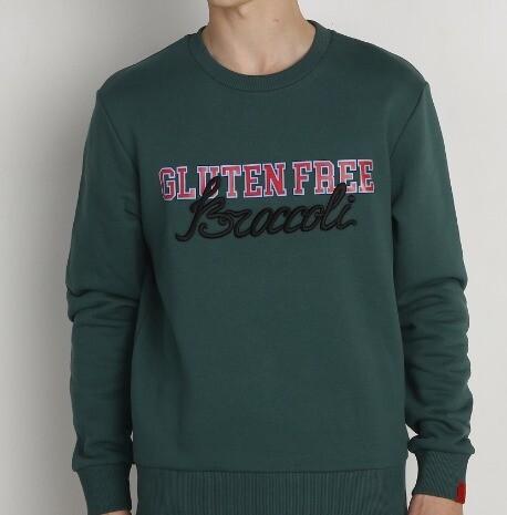 Antwrp Sweater 'Glutenfree' groen BSW156-L008