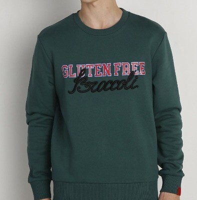 Antwrp Sweater 'Glutenfree' groen BSW156-L008 Antwrp Sweater 'Glutenfree' groen BSW156-L008