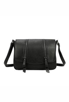 House of Smits Tas zippers zwart e-hj-1754 House of Smits Tas zippers zwart e-hj-1754