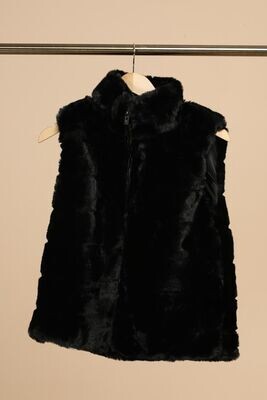 House of Smits Bodywarmer fake fur zwart e-255117