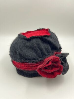 House of Smits wollen muts rood e-hat wool House of Smits wollen muts rood e-hat wool