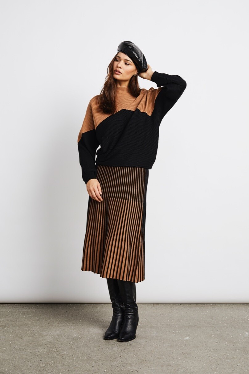 Micha rok knitted zwart 110-775, Size: XL