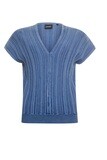 Poools pullover sleeveless blauw 213185