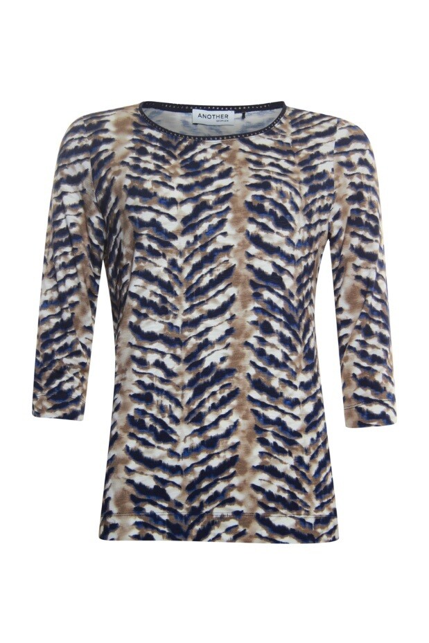 Another Woman t-shirt boatneck kobalt 312107