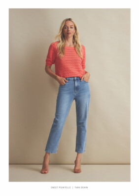 Red Button jerry shirt km knit fuchsia srb4194