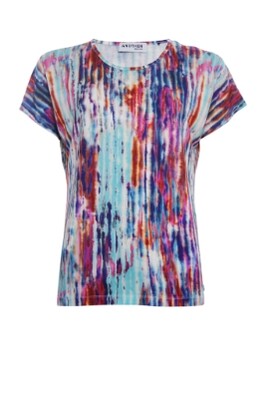 Another Woman T-shirt tie dye aqua 412353