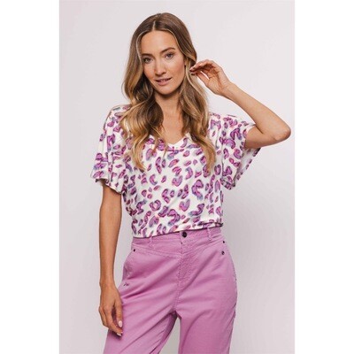 Poools T-shirt print rose 413193 Poools T-shirt print rose 413193