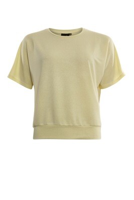 Poools T-shirt soft knit geel 413215