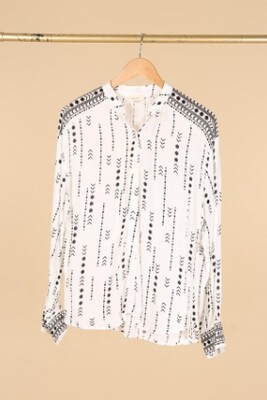 House of Smits blouse aztec offwhite et1307