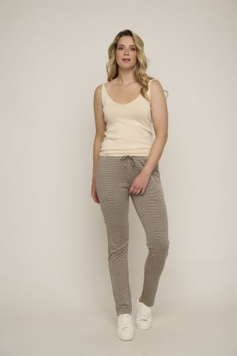 Rino & Pelle chino broek zigzag offwhite keana
