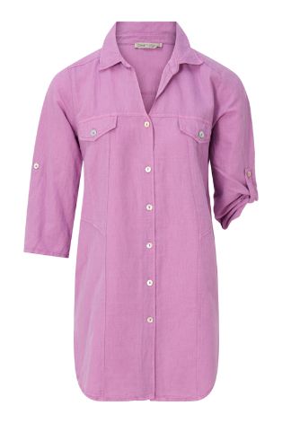 Dreamstar blouse linnen/katoen paars nano