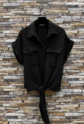 House of Smits Knoopblouse mousseline House of Smits Knoopblouse mousseline