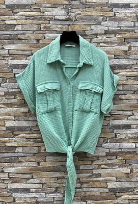 House of Smits Knoopblouse mousseline House of Smits Knoopblouse mousseline