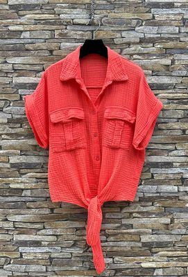 House of Smits Knoopblouse mousseline House of Smits Knoopblouse mousseline