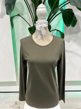 House of Smits T-shirt lm modal olijf xk31710