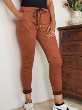 House of Smits Broek eloise suedine brique E93E House of Smits Broek eloise suedine brique E93E