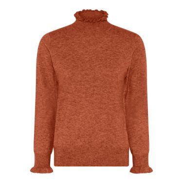 Micha trui soft ruches oranje 169-173