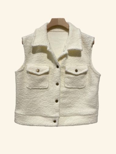 House of Smits gilet borg offwhite ep213931