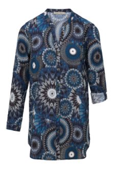 Dreamstar long blouse mandala blauw nea