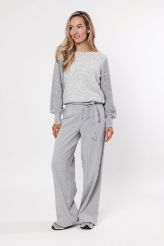 Poools trui ruit print grijs 433146