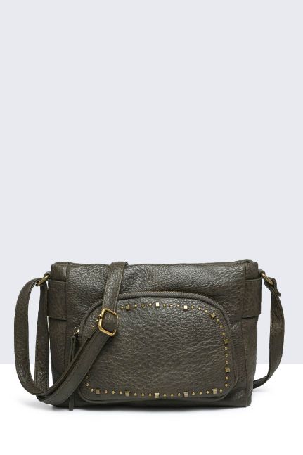 House of Smits tas studs khaki pf11096