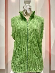 House of Smits Bodywarmer fleece pistache k54246