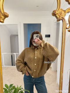 House of Smits vest pierrot kraag camel Liza