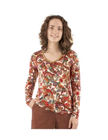 House of Smits T-shirt print beige cch17581