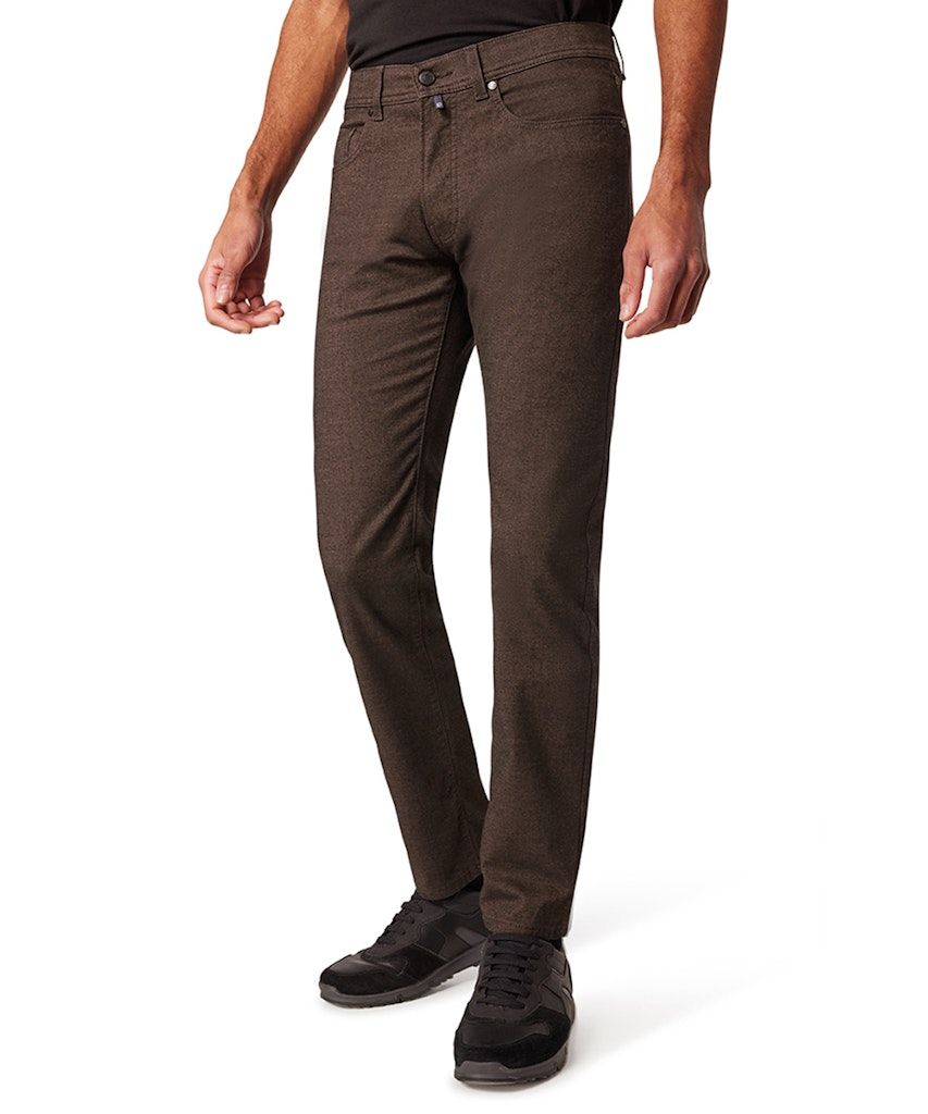 Pierre Cardin Broek visgraat melee bruin 1050.