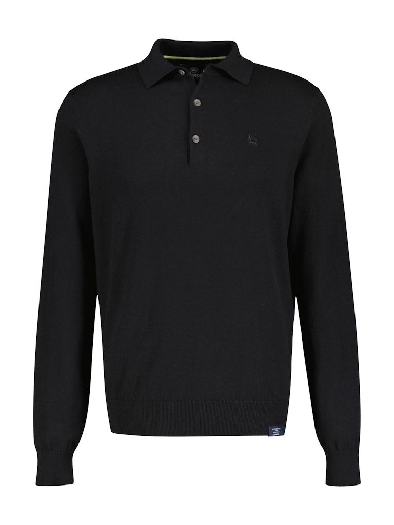 Lerros Polo Wol zwart 2405238
