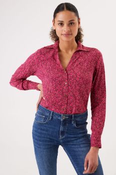 Garcia blouse print bordeaux l30230 Garcia blouse print bordeaux l30230