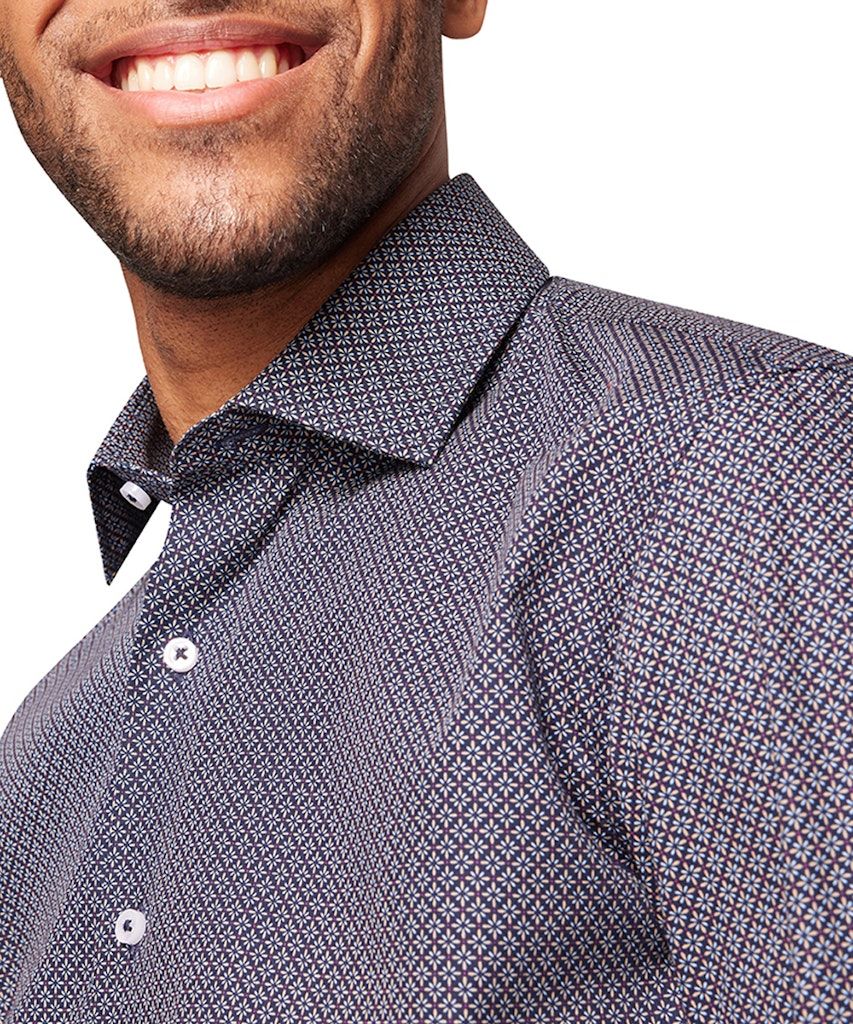 Pierre Cardin Shirt Edelweis blauw 0313.