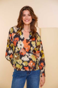 Geisha blouse smock zwart 43702