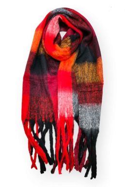 House of Smits Shawl ruit franjes rood efba991
