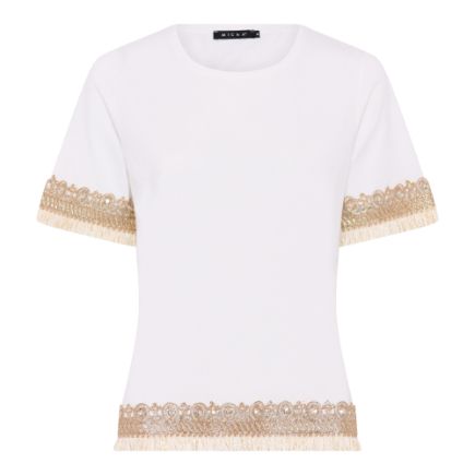 Micha T-shirt goud sierrand offwhite 175-145