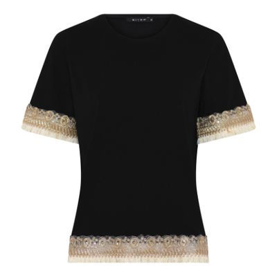 Micha T-shirt goud sierrand zwart 175-145 Micha T-shirt goud sierrand zwart 175-145