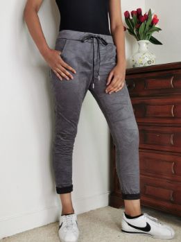 House of Smits Broek eloise suedine grijs E93E