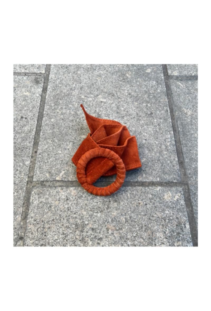 House of Smits riem suede roest ef100