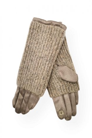 House of Smits handschoenen suedine taupe efst311