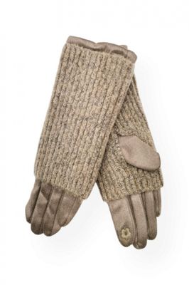 House of Smits handschoenen suedine taupe efst311 House of Smits handschoenen suedine taupe efst311