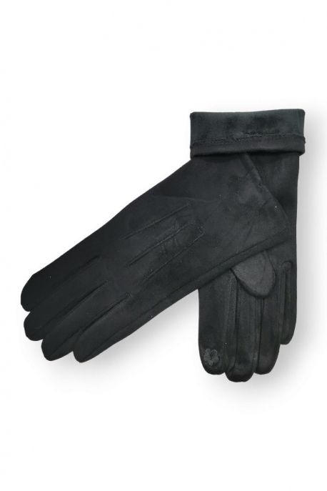 House of Smits handschoenen suedine zwart efst220