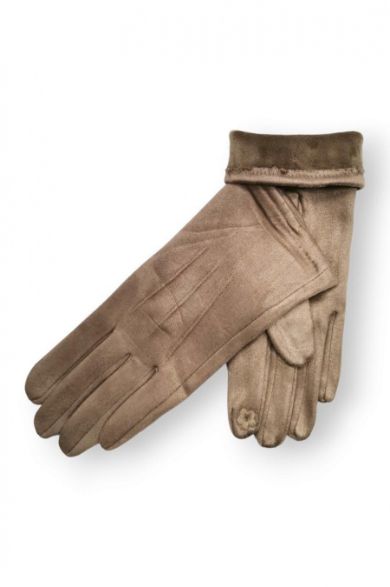 House of Smits handschoenen suedine taupe efst220