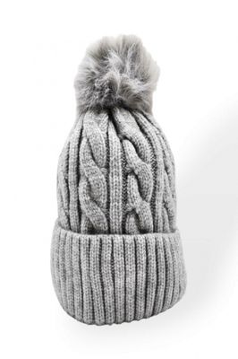 House of Smits muts beanie pompom grijs efmz555 House of Smits muts beanie pompom grijs efmz555